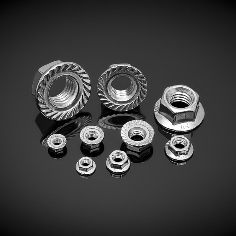 Écrous à bride hexagonale en acier inoxydable DIN 6923