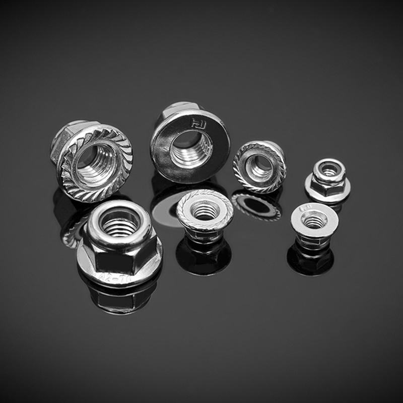 Écrous de blocage à bride non métalliques en acier inoxydable DIN6927 Écrous de blocage à bride non métalliques en acier inoxydable DIN6927